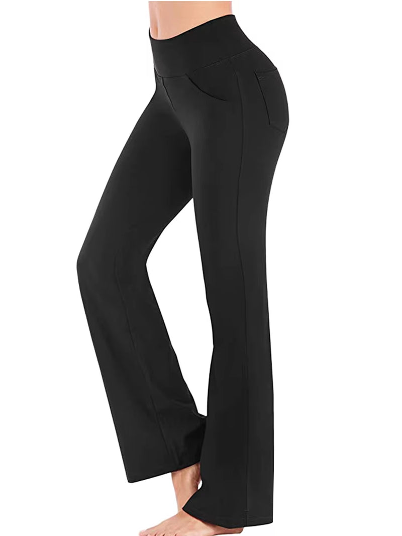 Ogilvy Mather Solid Elegant Female Lady Women'S Legs Pants Palazzo Flared Wide Killer High Waist OL Ladies Career Long Trousers