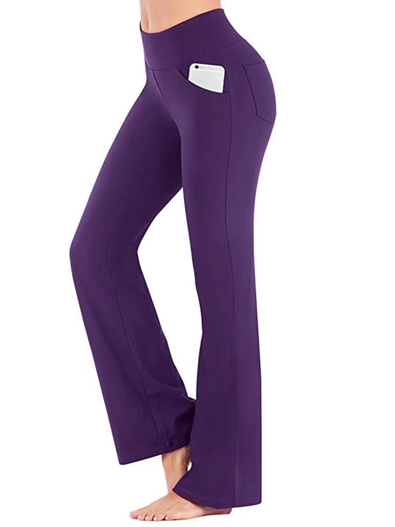 Ogilvy Mather Solid Elegant Female Lady Women'S Legs Pants Palazzo Flared Wide Killer High Waist OL Ladies Career Long Trousers