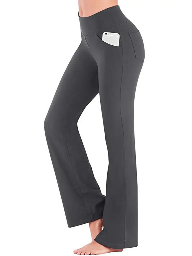Ogilvy Mather Solid Elegant Female Lady Women'S Legs Pants Palazzo Flared Wide Killer High Waist OL Ladies Career Long Trousers
