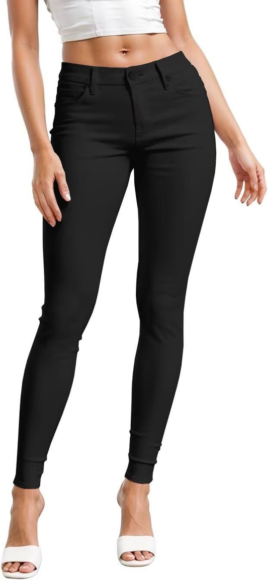 Womens Hyper Ultra Stretch Comfy Skinny Leg Work Casual Pants
