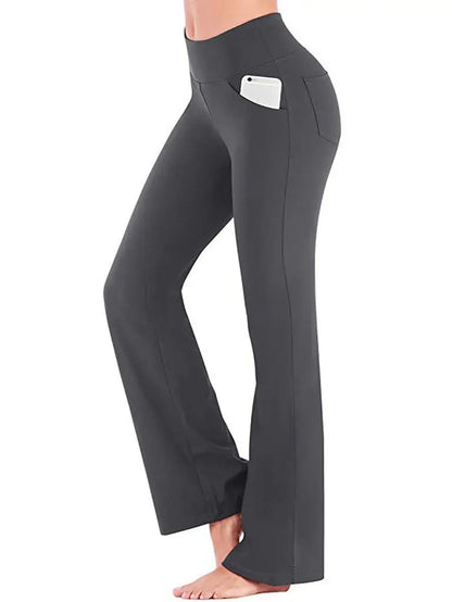 Ogilvy Mather Solid Elegant Female Lady Women'S Legs Pants Palazzo Flared Wide Killer High Waist OL Ladies Career Long Trousers