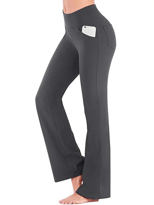 Ogilvy Mather Solid Elegant Female Lady Women'S Legs Pants Palazzo Flared Wide Killer High Waist OL Ladies Career Long Trousers