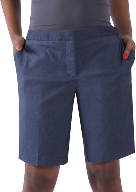 Women'S Golf Shorts, 9" Chino Shorts Stretch Casual Bermuda Shorts