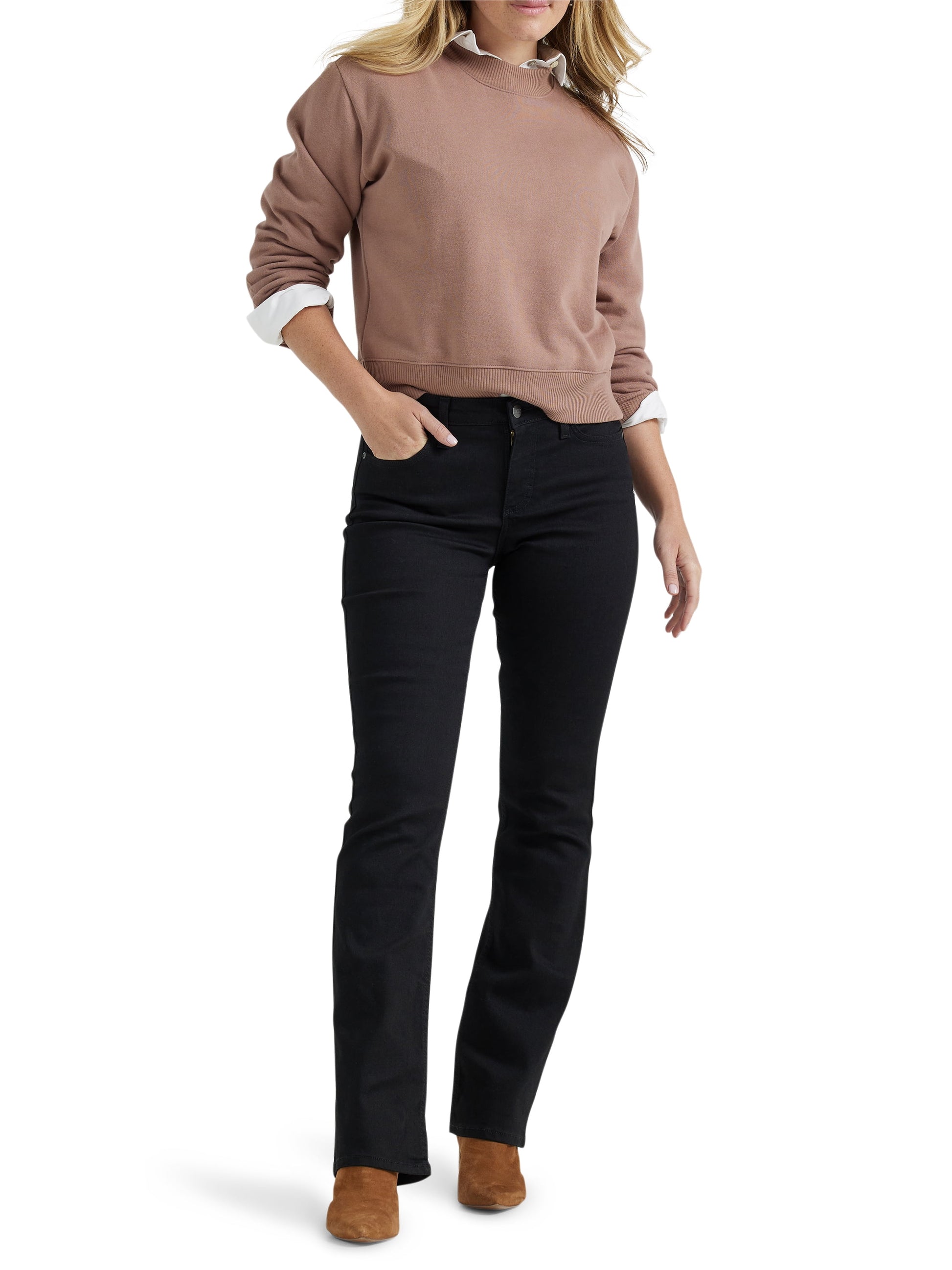 Women'S Midrise Bootcut Jean, Available in Regular, Short, Long Inseams, Sizes 2-22