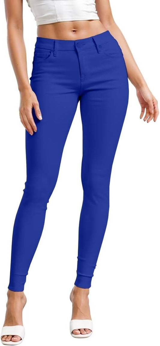 Womens Hyper Ultra Stretch Comfy Skinny Leg Work Casual Pants
